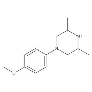 1-(4-Methoxyphenyl)-3,5-dimethylpiperazine Structure
