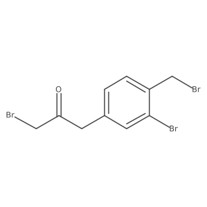 2-Propanone, 1-bromo-3-[3-bromo-4-(bromomethyl)phenyl]-结构式