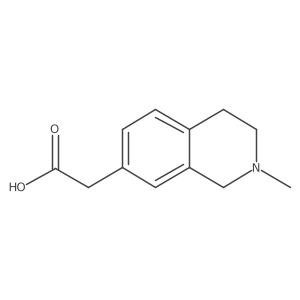 1,2,3,4-Tetrahydro-2-methyl-7-isoquinolineacetic acid结构式