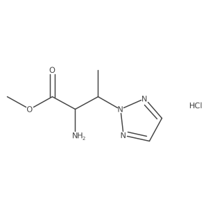 methyl 2-amino-3-(2H-1,2,3-triazol-2-yl)butanoate hydrochloride结构式