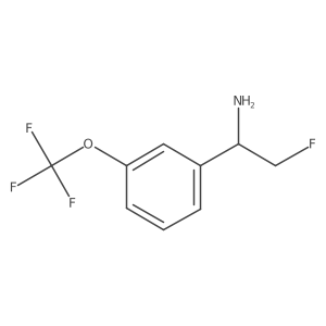 2-Fluoro-1-[3-(trifluoromethoxy)phenyl]ethan-1-amine结构式