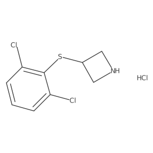 3-[(2,6-Dichlorophenyl)sulfanyl]azetidine hydrochloride Structure