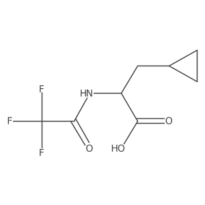 (2S)-3-cyclopropyl-2-(trifluoroacetamido)propanoic acid Structure