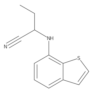 2-[(1-Benzothiophen-7-yl)amino]butanenitrile Structure