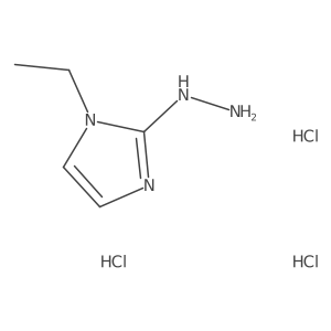 1-ethyl-2-hydrazino-1H-imidazole结构式