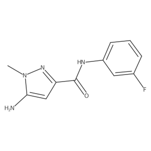 5-amino-N-(3-fluorophenyl)-1-methyl-1H-pyrazole-3-carboxamide Structure