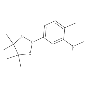 N,2-dimethyl-5-(4,4,5,5-tetramethyl-1,3,2-dioxaborolan-2-yl)aniline Structure