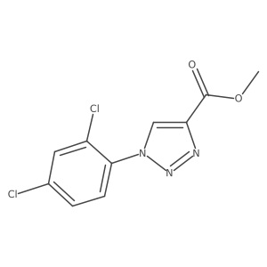 methyl 1-(2,4-dichlorophenyl)-1H-1,2,3-triazole-4-carboxylate Structure