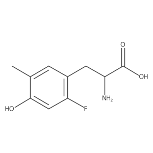 2-Amino-3-(2-fluoro-4-hydroxy-5-methylphenyl)propanoic acid结构式