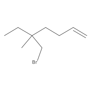 5-(Bromomethyl)-5-methylhept-1-ene结构式