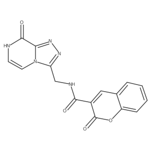 N-((8-hydroxy-[1,2,4]triazolo[4,3-a]pyrazin-3-yl)methyl)-2-oxo-2H-chromene-3-carboxamide Structure
