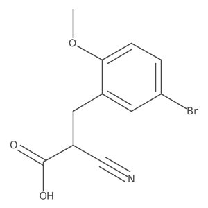 3-(5-Bromo-2-methoxyphenyl)-2-cyanopropionic Acid Structure