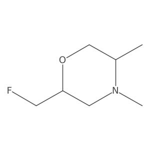 2-(Fluoromethyl)-4,5-dimethylmorpholine Structure