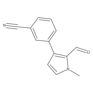 3-(2-Formyl-1-methyl-1H-pyrrol-3-yl)benzonitrile结构式