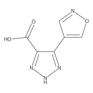 5-(1,2-oxazol-4-yl)-1H-1,2,3-triazole-4-carboxylic acid结构式
