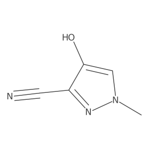 1H-Pyrazole-3-carbonitrile, 4-hydroxy-1-methyl-结构式
