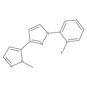 1-(2-fluorophenyl)-3-(1-methyl-1H-pyrazol-5-yl)-1H-pyrazole结构式