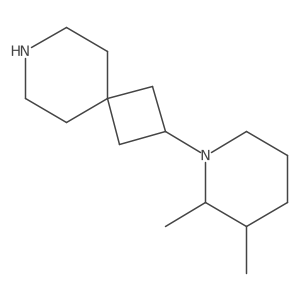 2-(2,3-Dimethylpiperidin-1-yl)-7-azaspiro[3.5]nonane结构式