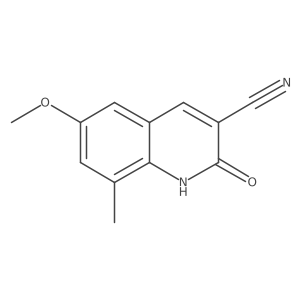 2-Hydroxy-6-methoxy-8-methylquinoline-3-carbonitrile结构式