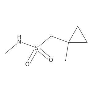 N-methyl-1-(1-methylcyclopropyl)methanesulfonamide结构式