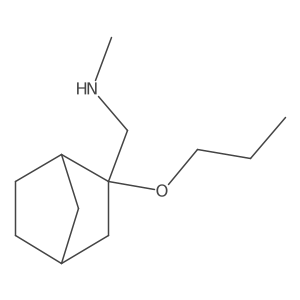 Methyl({2-propoxybicyclo[2.2.1]heptan-2-yl}methyl)amine结构式