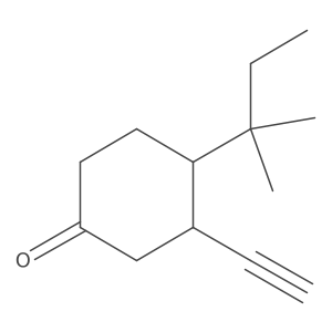 3-Ethynyl-4-(2-methylbutan-2-yl)cyclohexan-1-one Structure