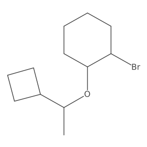 1-Bromo-2-(1-cyclobutylethoxy)cyclohexane结构式