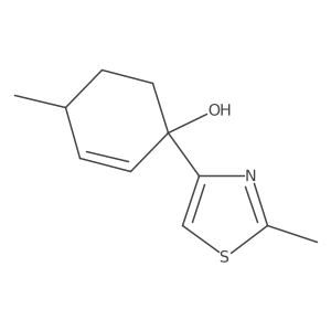 4-Methyl-1-(2-methyl-1,3-thiazol-4-yl)cyclohex-2-en-1-ol结构式