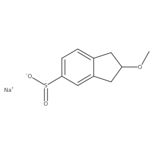 sodium 2-methoxy-2,3-dihydro-1H-indene-5-sulfinate结构式