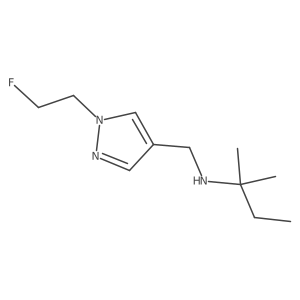 {[1-(2-fluoroethyl)-1H-pyrazol-4-yl]methyl}(2-methylbutan-2-yl)amine Structure