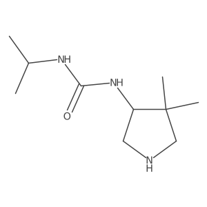 1-(4,4-Dimethylpyrrolidin-3-yl)-3-(propan-2-yl)urea结构式