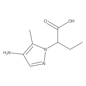 2-(4-amino-5-methyl-1H-pyrazol-1-yl)butanoic acid Structure