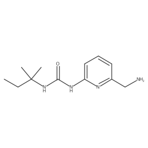 1-[6-(Aminomethyl)pyridin-2-yl]-3-(2-methylbutan-2-yl)urea结构式