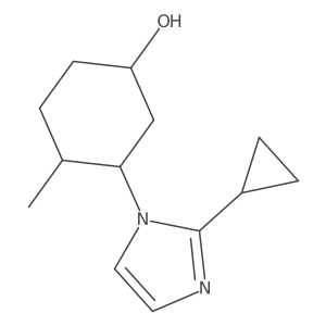 3-(2-cyclopropyl-1H-imidazol-1-yl)-4-methylcyclohexan-1-ol Structure