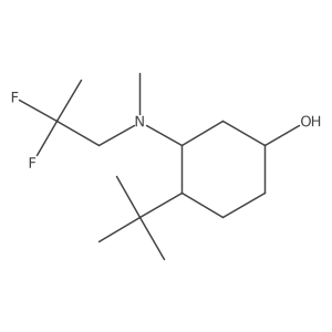 4-Tert-butyl-3-[(2,2-difluoropropyl)(methyl)amino]cyclohexan-1-ol Structure