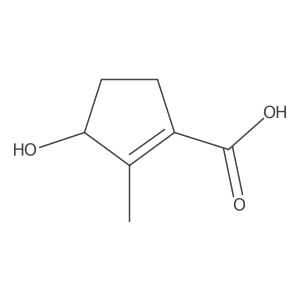 3-Hydroxy-2-methylcyclopent-1-ene-1-carboxylic acid Structure
