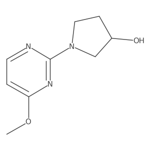 1-(4-Methoxypyrimidin-2-yl)pyrrolidin-3-ol结构式