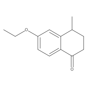 6-Ethoxy-4-methyl-1,2,3,4-tetrahydronaphthalen-1-one结构式