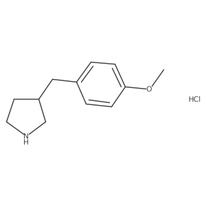 3-(4-Methoxybenzyl)pyrrolidine hydrochloride Structure