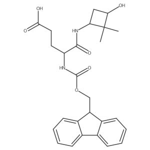4-({[(9H-fluoren-9-yl)methoxy]carbonyl}amino)-4-[(3-hydroxy-2,2-dimethylcyclobutyl)carbamoyl]butanoic acid结构式