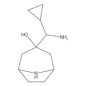 3-[Amino(cyclopropyl)methyl]-8-azabicyclo[3.2.1]octan-3-ol Structure