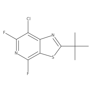 2-Tert-butyl-7-chloro-4,6-difluoro-[1,3]thiazolo[5,4-c]pyridine Structure
