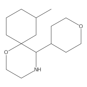 8-Methyl-5-(oxan-4-yl)-1-oxa-4-azaspiro[5.5]undecane Structure