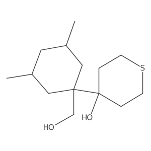 4-[1-(Hydroxymethyl)-3,5-dimethylcyclohexyl]thian-4-ol Structure