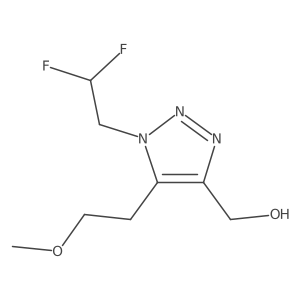 [1-(2,2-difluoroethyl)-5-(2-methoxyethyl)-1H-1,2,3-triazol-4-yl]methanol Structure