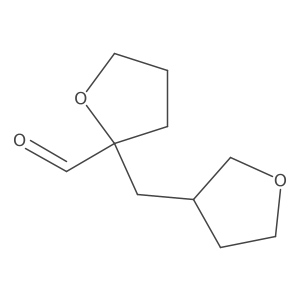 2-[(Oxolan-3-yl)methyl]oxolane-2-carbaldehyde结构式
