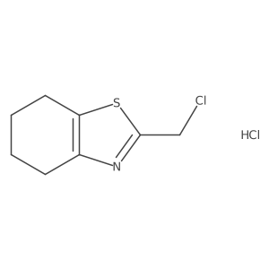 2-(Chloromethyl)-4,5,6,7-tetrahydrobenzo[d]thiazole hydrochloride结构式