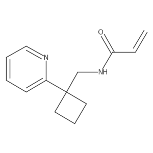 N-{[1-(pyridin-2-yl)cyclobutyl]methyl}prop-2-enamide Structure