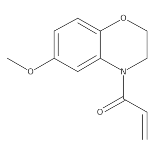 1-(6-Methoxy-2,3-dihydro-1,4-benzoxazin-4-yl)prop-2-en-1-one Structure
