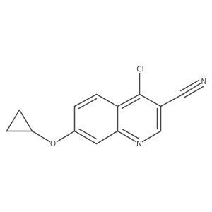 4-Chloro-7-cyclopropoxyquinoline-3-carbonitrile Structure